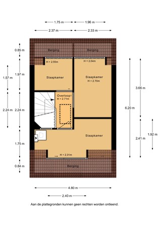 Floorplan - Van der Zaanstraat 1, 3317 WT Dordrecht